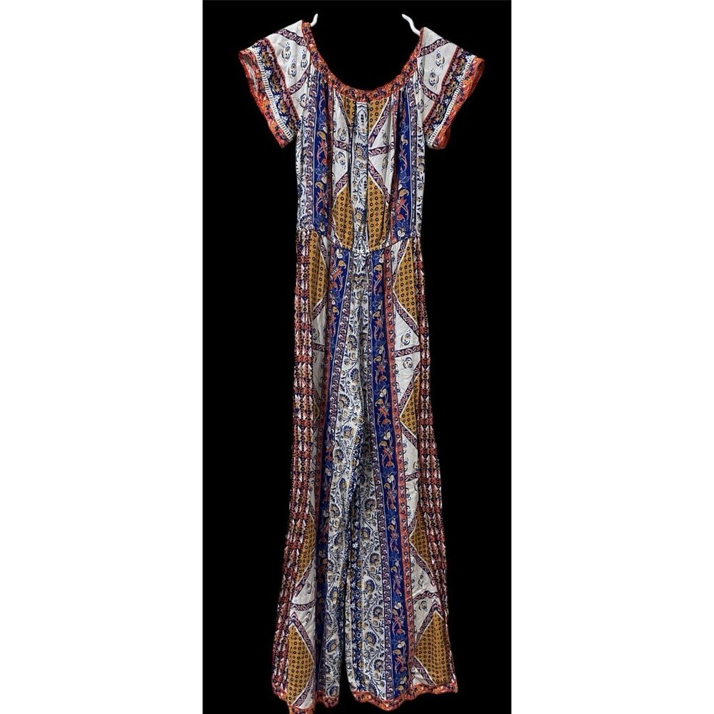 Flying Tomato Women’s Small Jumpsuit Romper Pants  Boho Festival Colorful